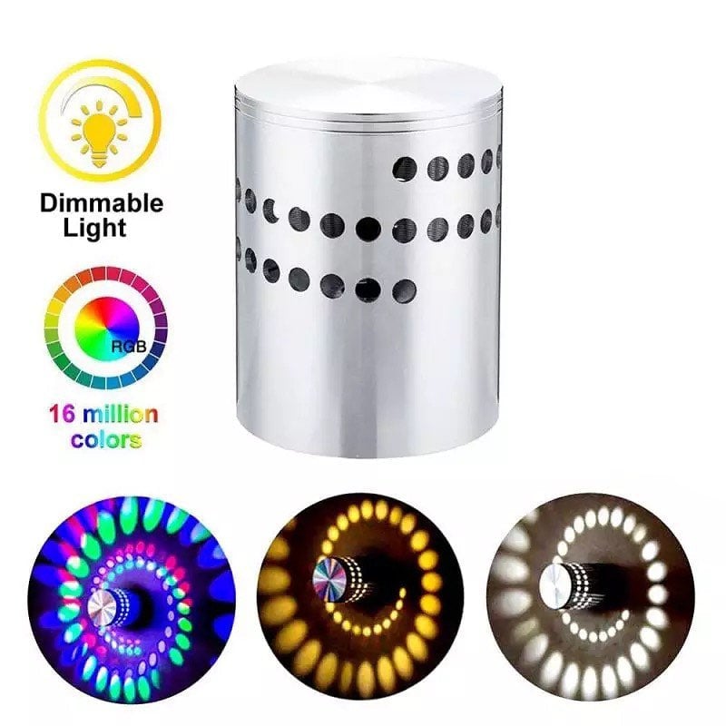 Modern LED Decorative Wall Light with Circular Shadow Effect