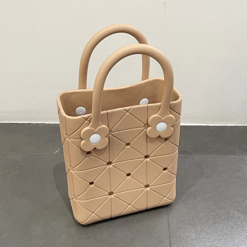 Women's EVA Solid Color Basic Square Open Handbag