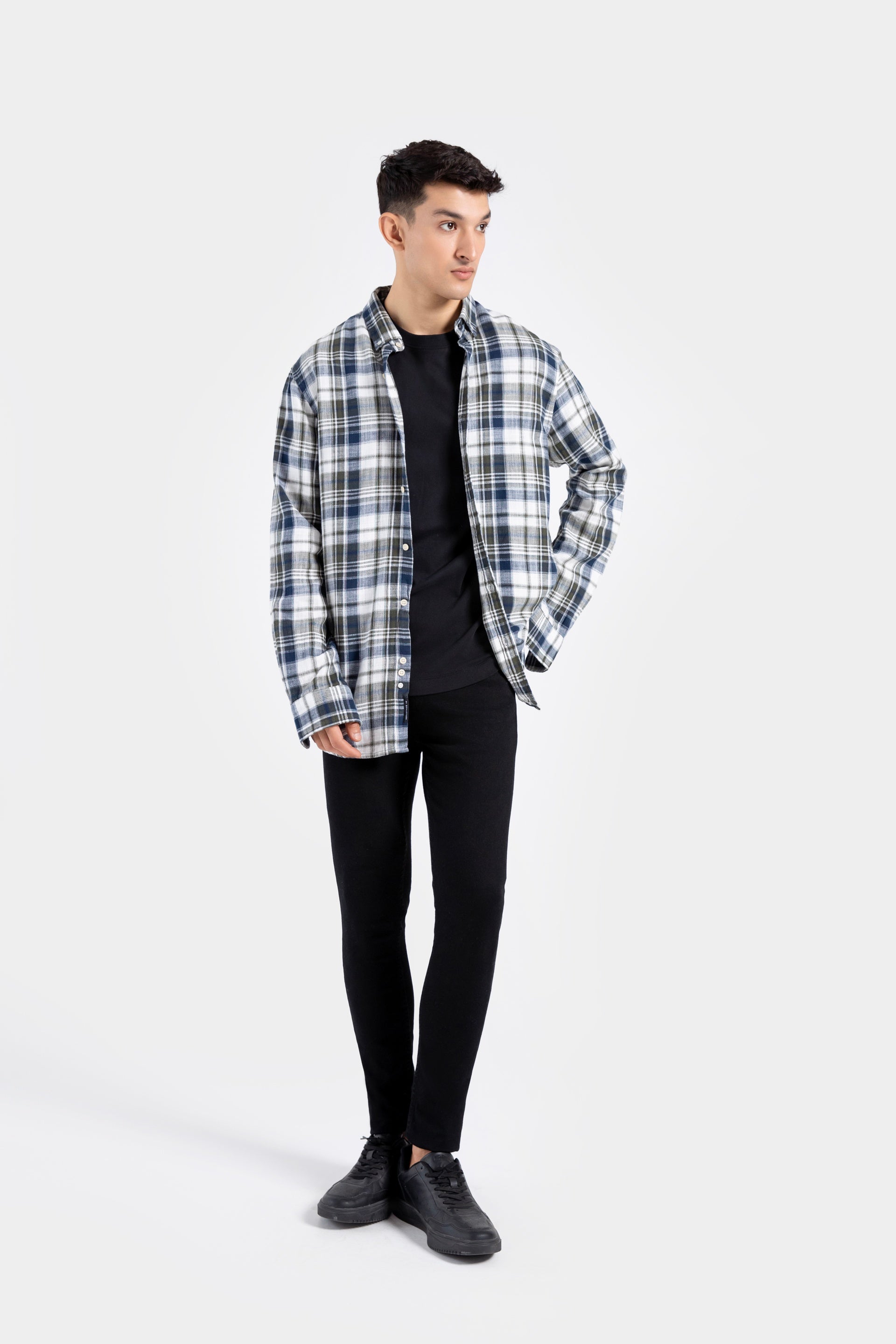 Cotton Checkered Shirt