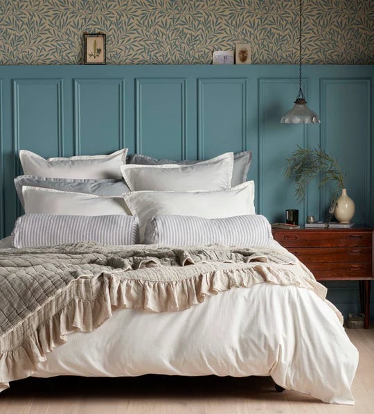 Natural Rosa Cotton Linen Throw