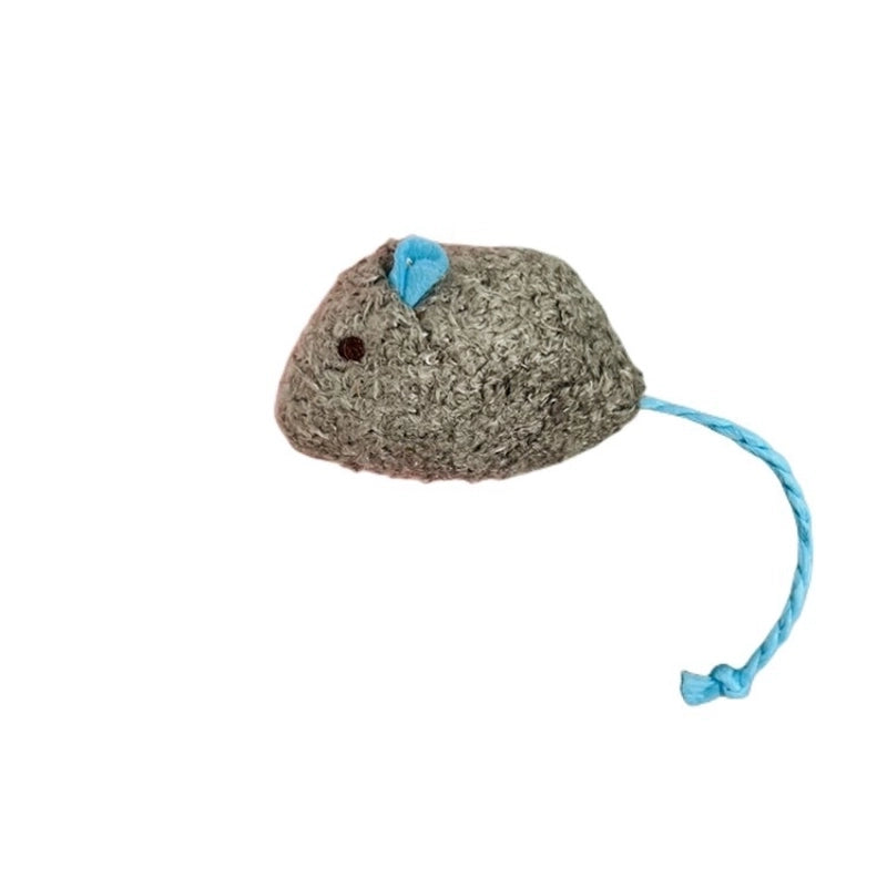 Pet Supplies Simulation Plush Mouse Doll Set Feather Mouse Scratch-resistant Bite Molar Cat Toy
