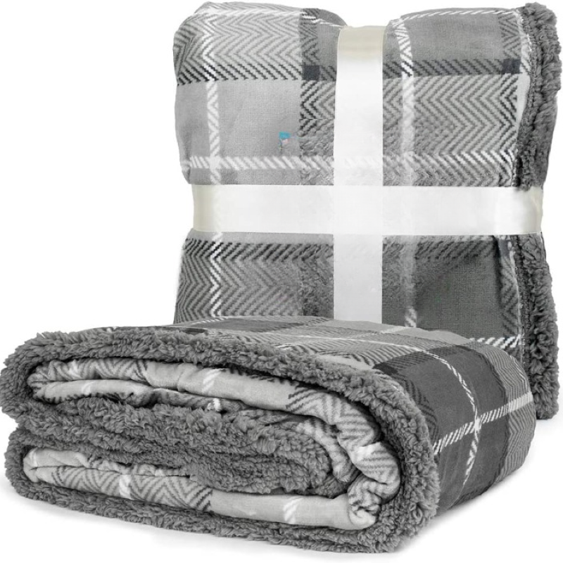 Sherpa Fleece Pet Waterproof Blanket for Bed. Couch. Sofa