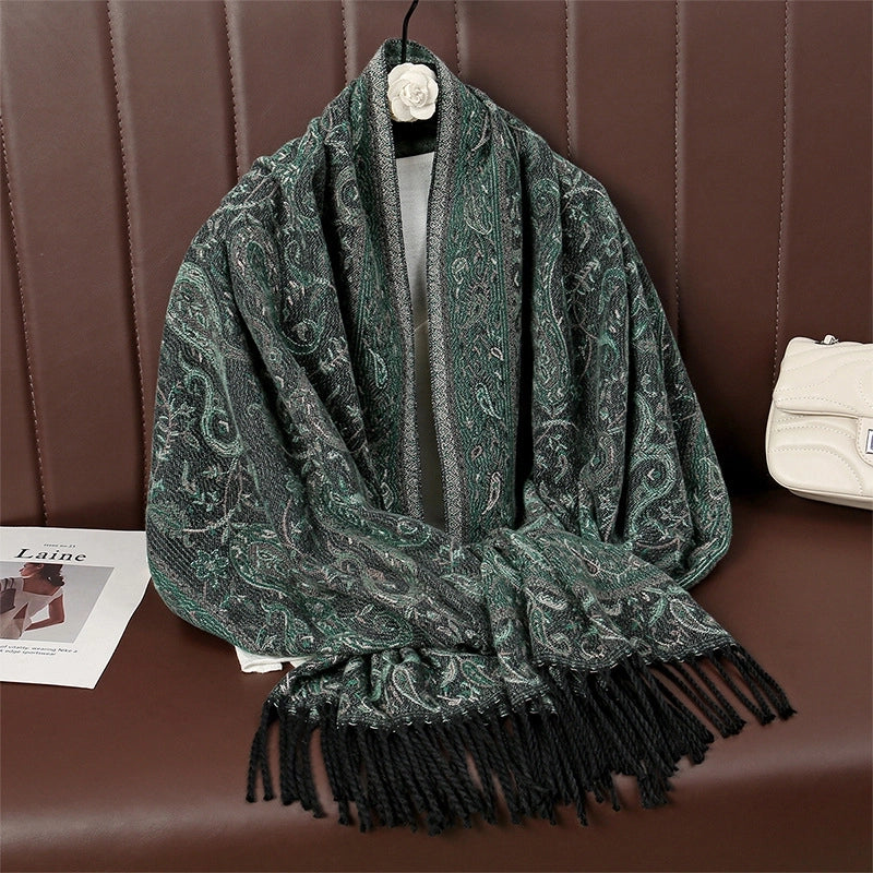 Women's Ethnic Style Minimalist Geometric Solid Color Polyester Scarf