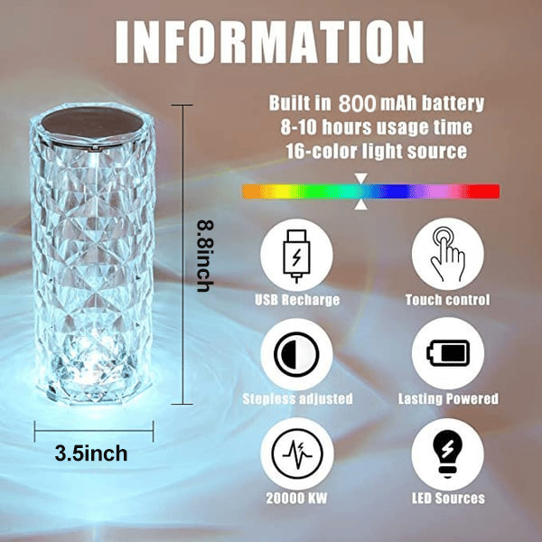 🔥BIG SALE - 49% OFF🔥🔥🌈 - Touching Control Rose Lamp✨