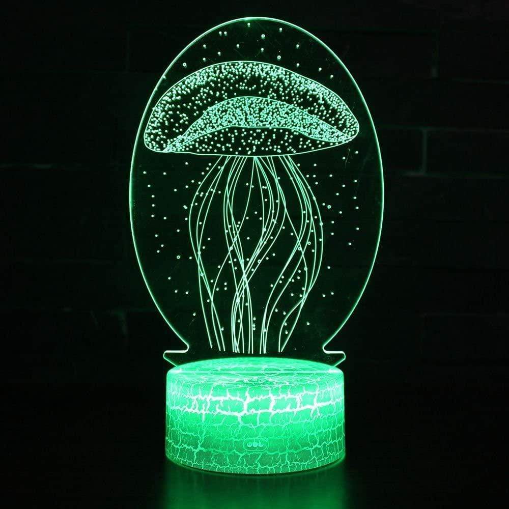 3D JELLYFISH NIGHT LIGHT LAMP