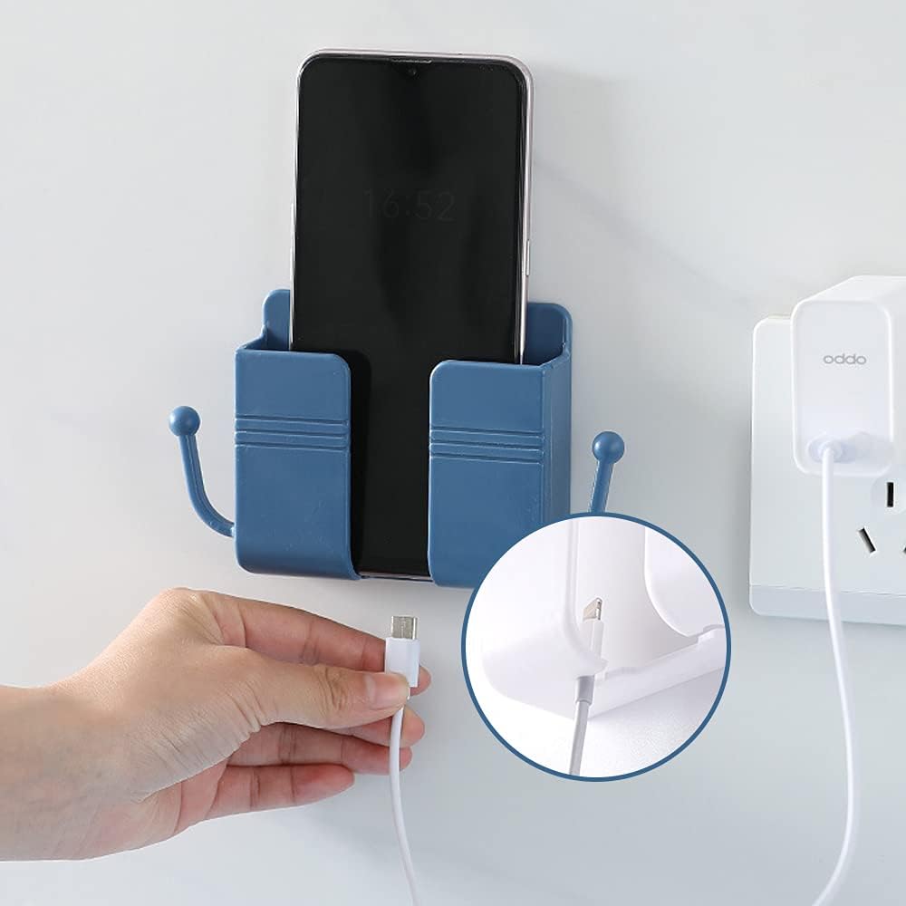 Wall-Mounted Mobile Phone Holder With Hook For Mobile Phone Charging Stand