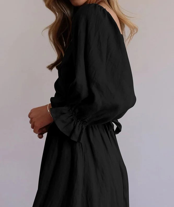 🔥Promotion - 49% OFF🔥French Ruffled Lantern Sleeves Multi-wear Dress
