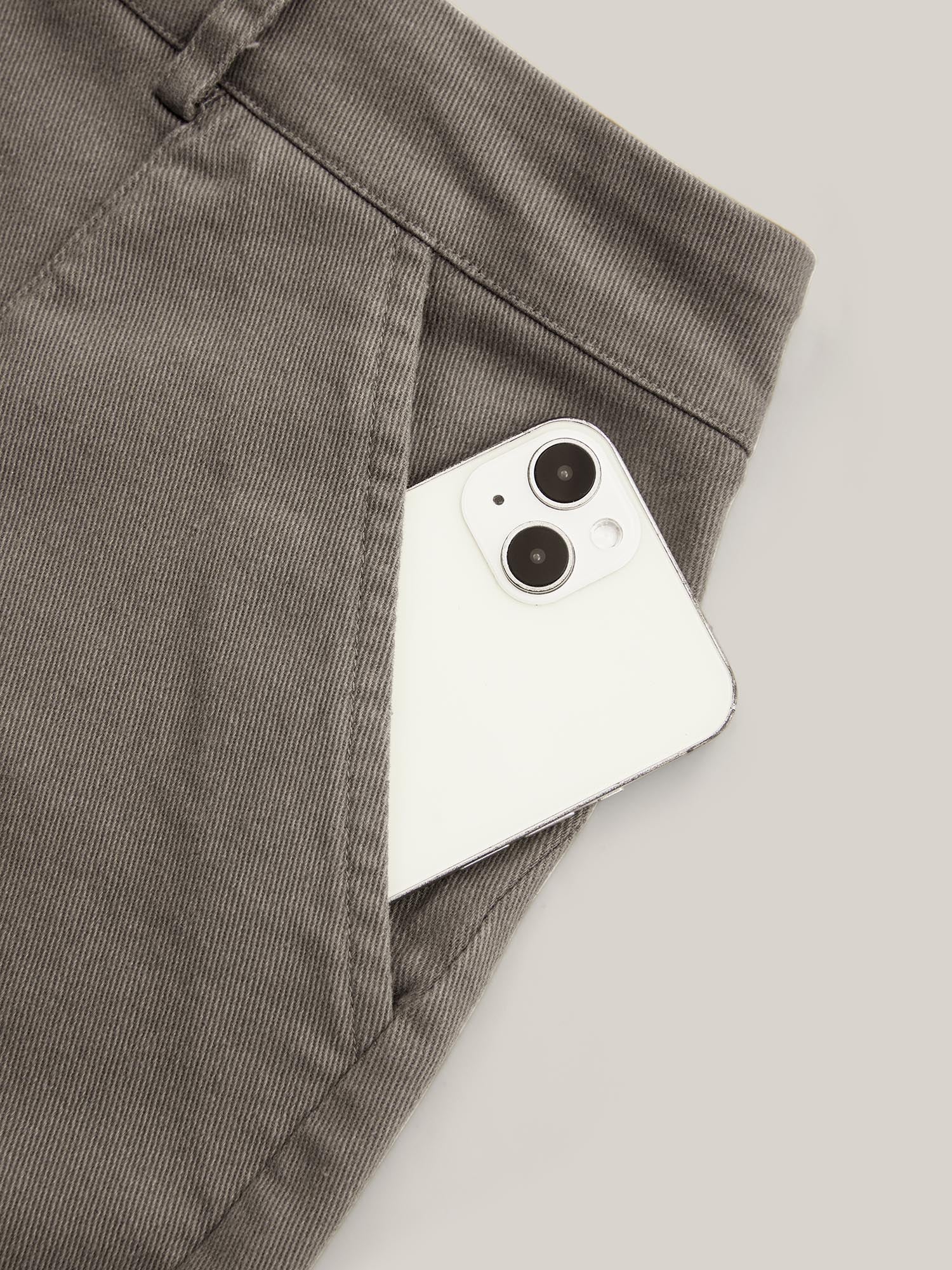Stretchy Waist Vintage Pockets Shorts