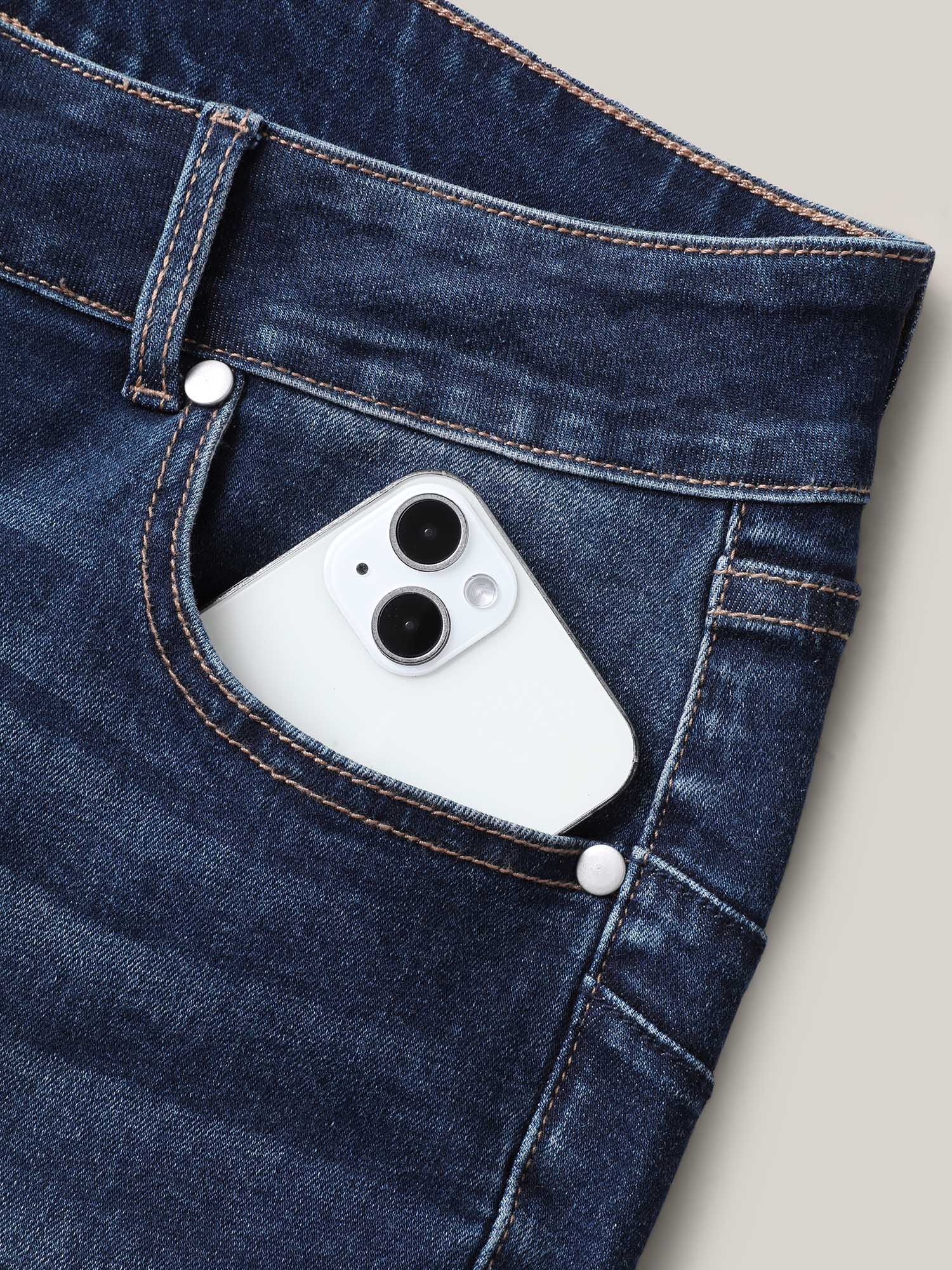 Booty-Lifting Bootcut No-Gap Waist Jeans
