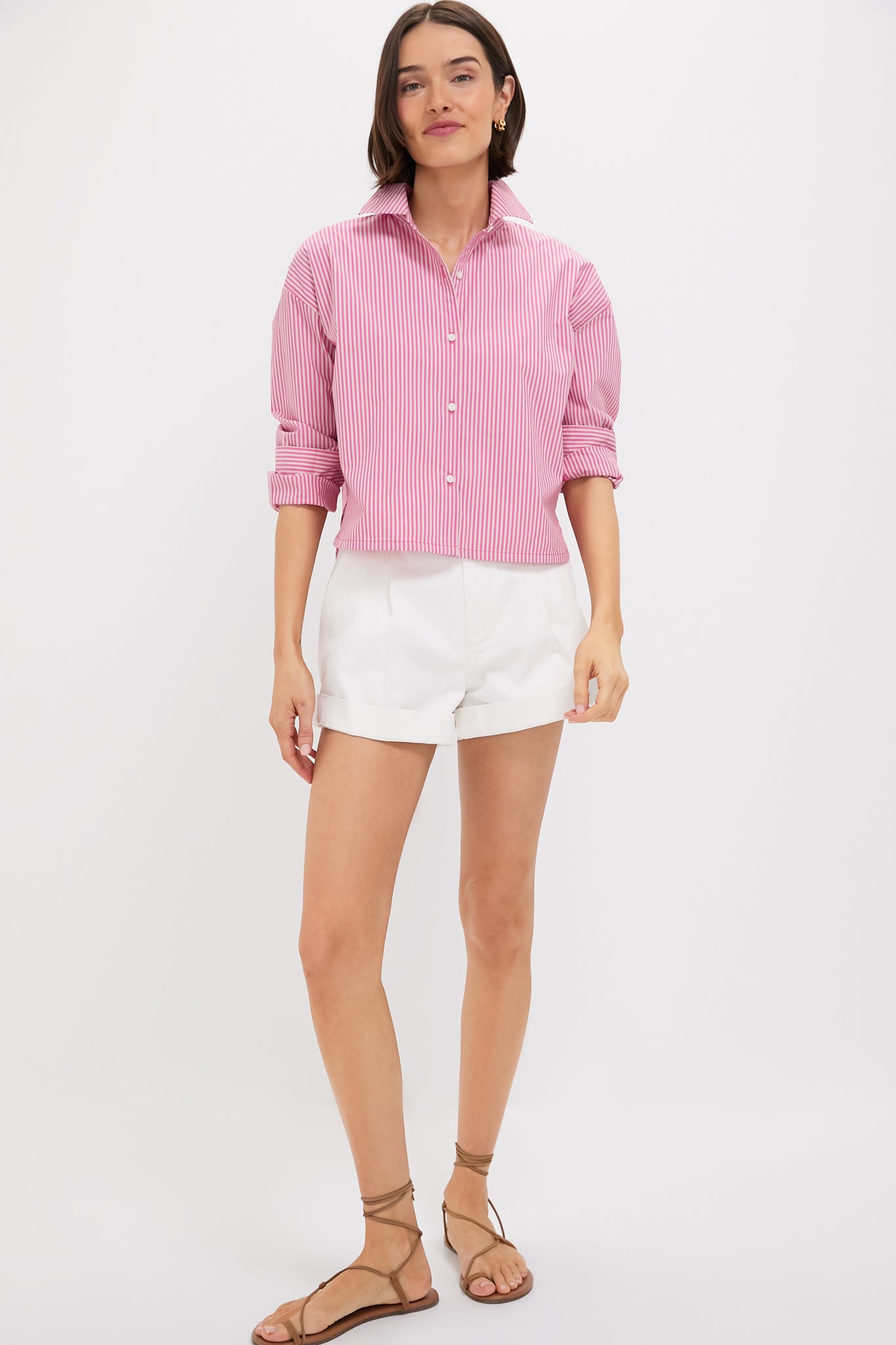 White Wells Chino Shorts