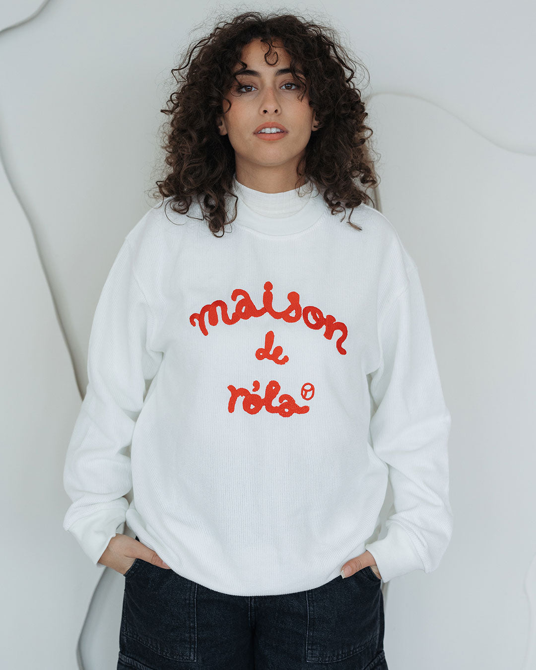 Embroidered Jacquard Sweater