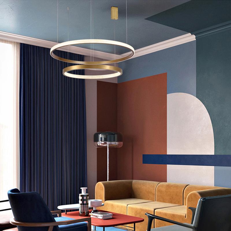 Hera Deux | Modern LED Chandelier with Crystal Details