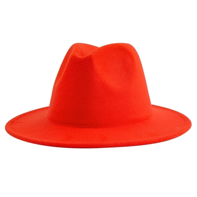 British Style Jazz Hat Big Brim Retro Soft Felt Hat Women's Fashion Autumn And Winter Warm Gentleman Hat Top Hat