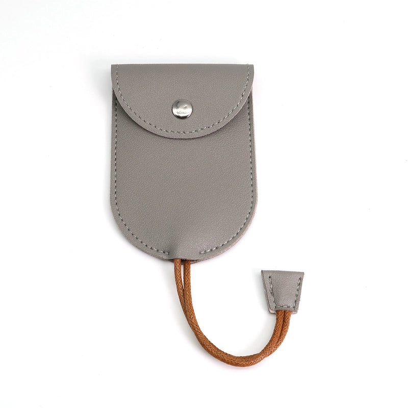 Unisex Solid Color Pu Leather Buckle Card Holders