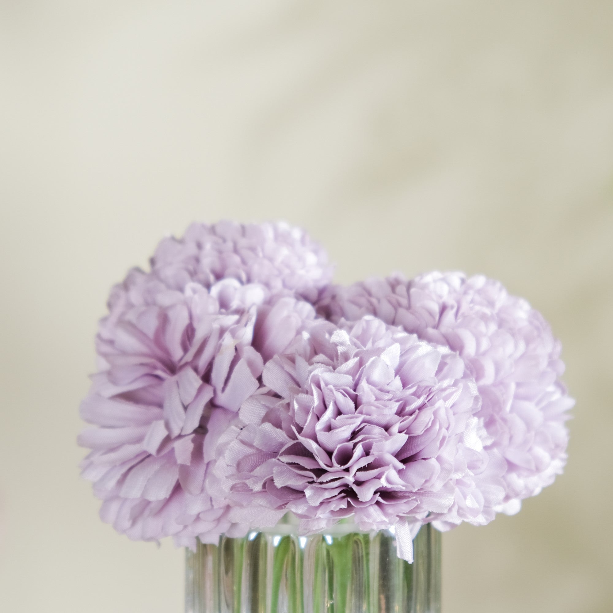 Artificial Flower Chrysanthemum Purple Set Of 5
