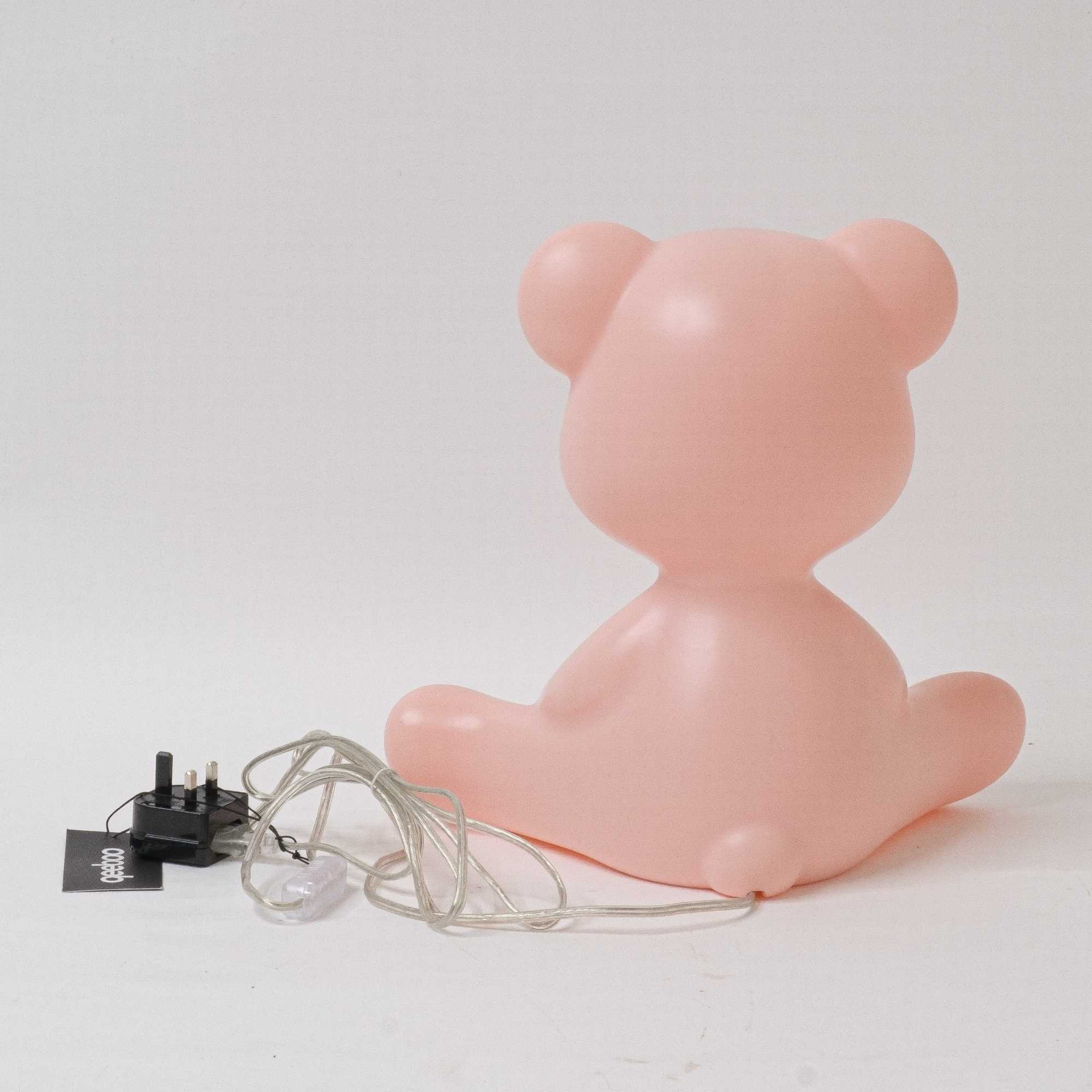Qeeboo Teddy Boy table lamp . Bright Pink