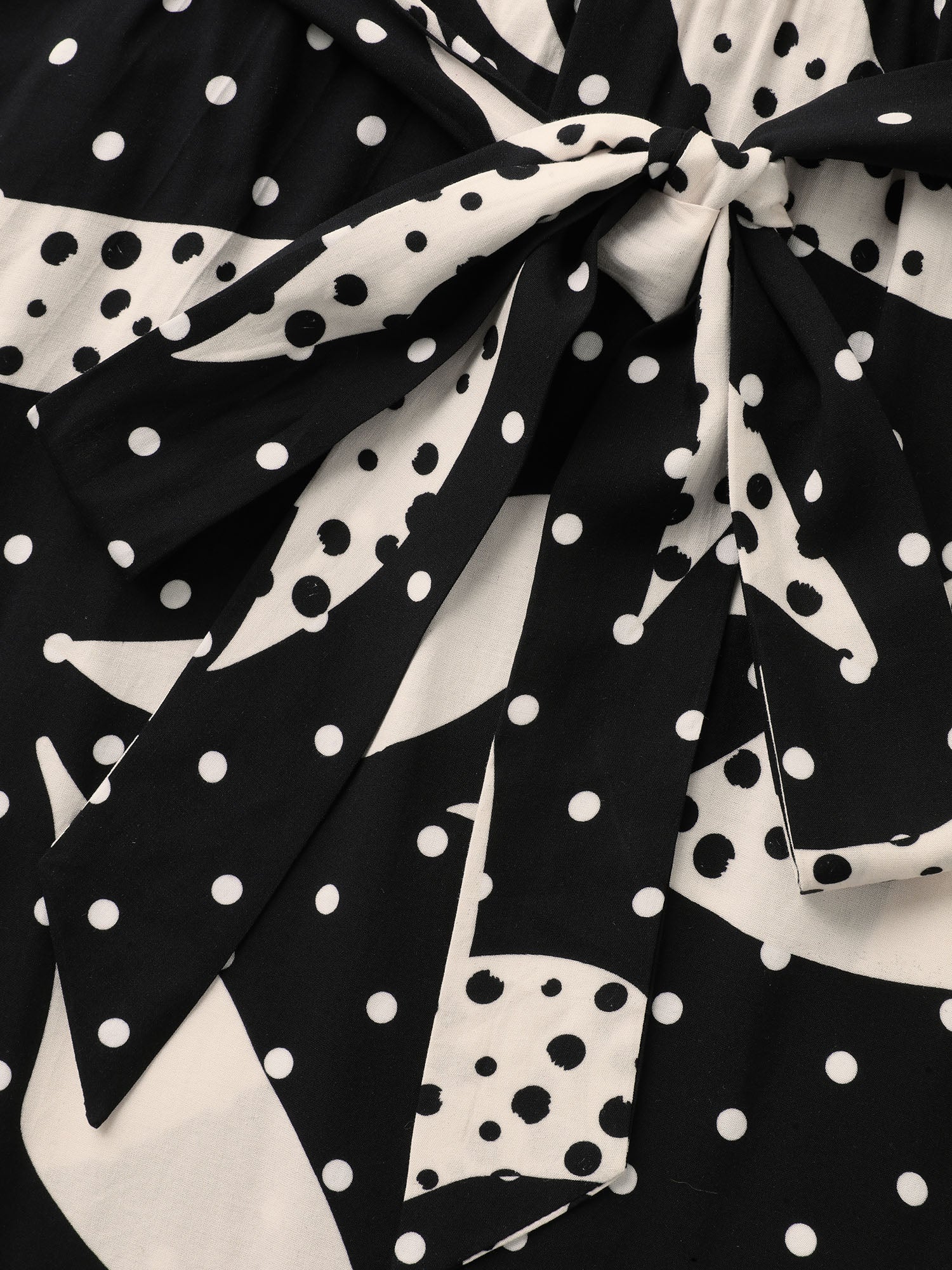 Geometric Print Pleated Midi Dress