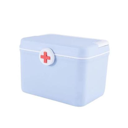 Colored Macaroon Medicine Box Large Capacity Household Multi-Layer Medicine Box