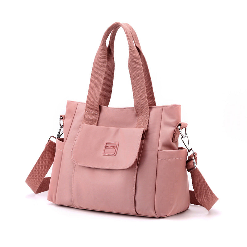 Retro European Style Nylon Canvas Large Tote Bag