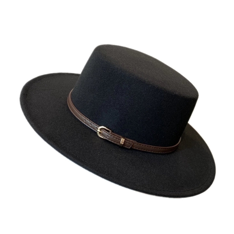Unisex Retro Classic Style Solid Color Fedora Hat
