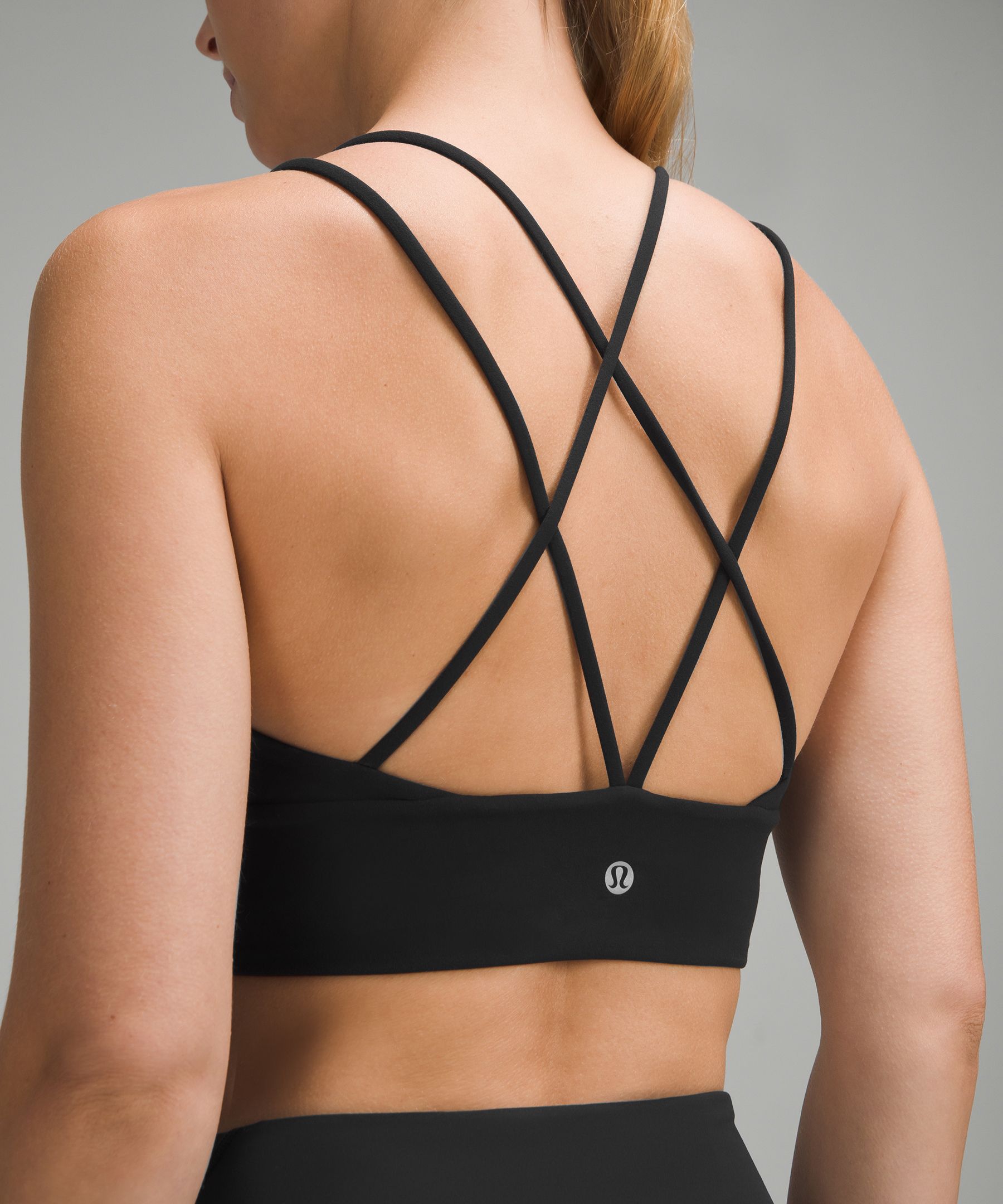 Nulu Strappy V-Neck Yoga Bra Light Support, A/B Cup