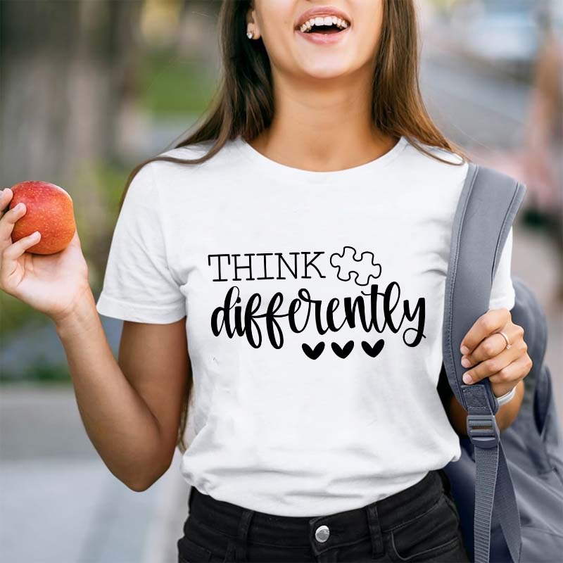 Think Differently Teacher T-Shirt