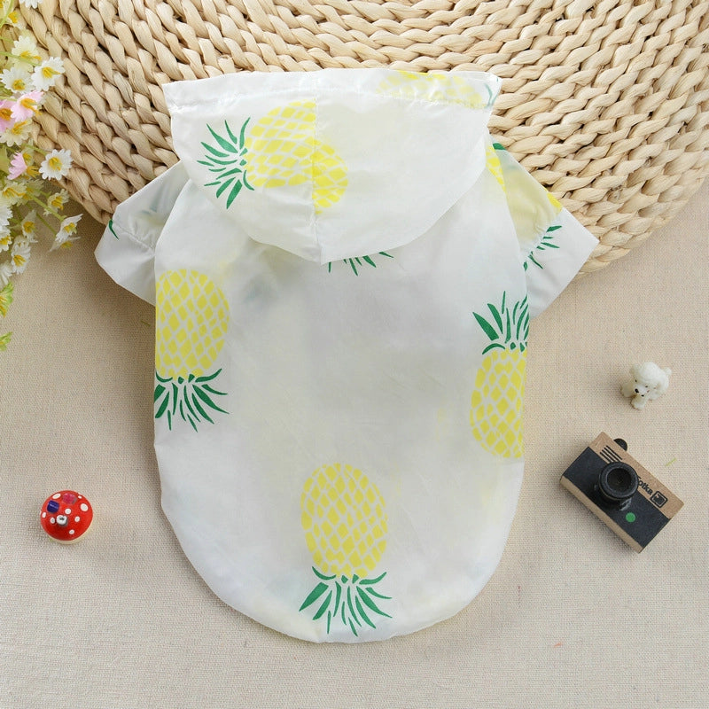 Pet Sunscreen Clothes Summer New Dog Teddy Cat Hair Bucket Supplies Shirt Dog Sunscreen With Hat