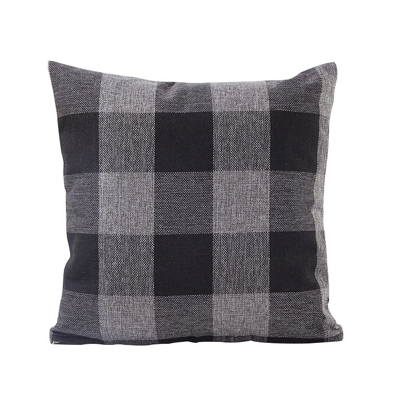 Yarn-dyed Striped Cotton And Linen Pillowcase Multicolor Multi-size Linen Plaid Pillow Home Pillow Cover Cushion