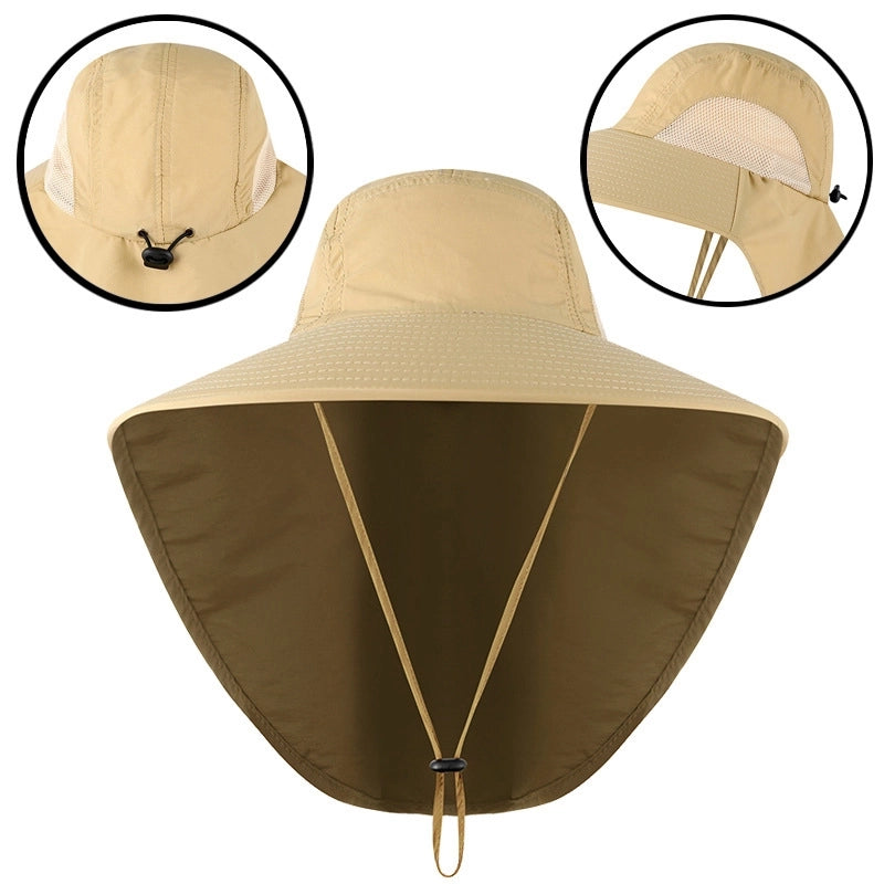 Unisex Fashion Solid Color Wide Eaves Bucket Hat