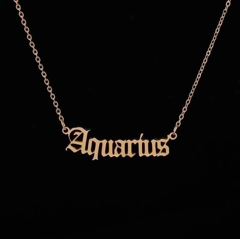 Fashion Constellation 201 Stainless Steel 18K Gold Plated Stainless Steel Necklaces