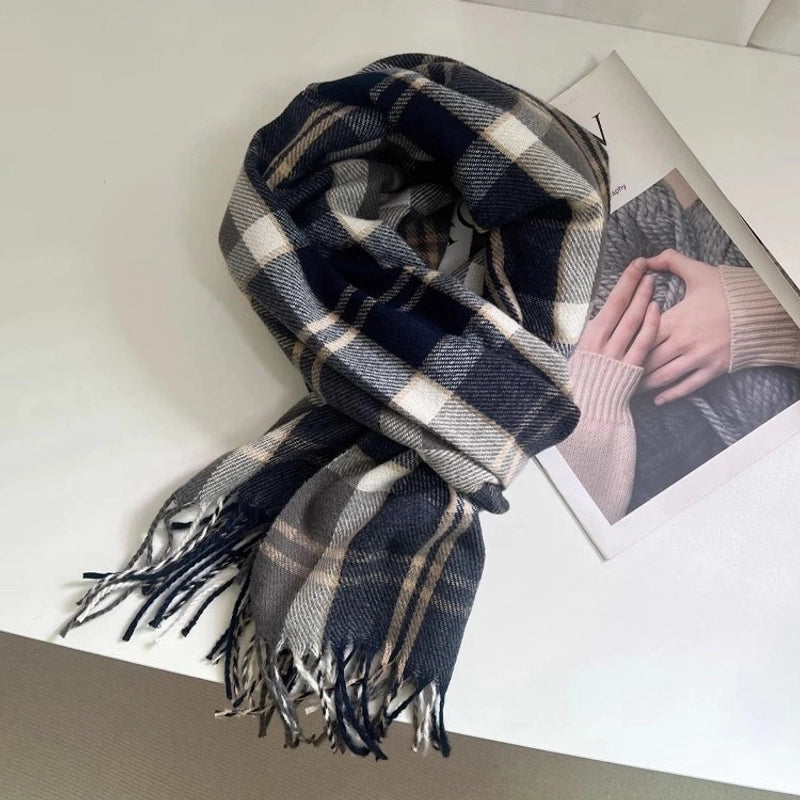 Women's Minimalist Classic Style Solid Color Imitation Cashmere Scarf