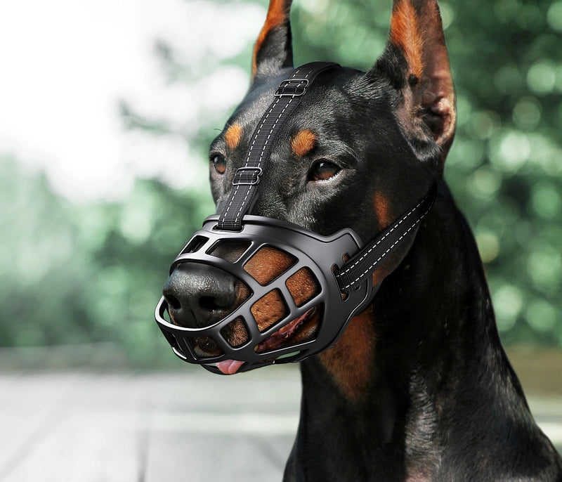 Adjustable Third Generation Reflective Dog Muzzle Anti-bite Anti-bark Anti-eat Large Medium Small Dog Mouth Cover Pet Supplies