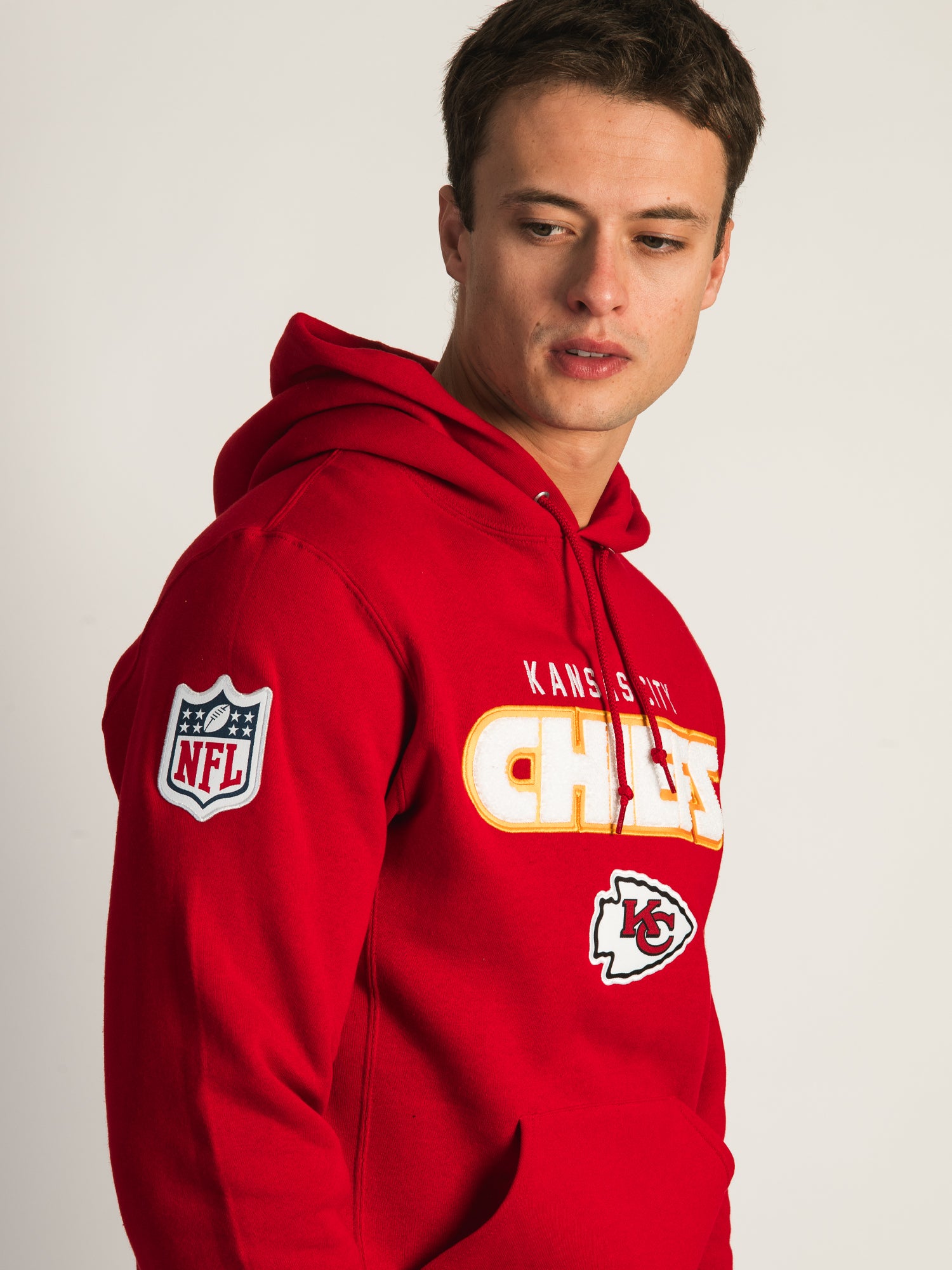 RUSSELL NFL KANSAS CITY CHIEFS END ZONE PULLOVER HOODIE