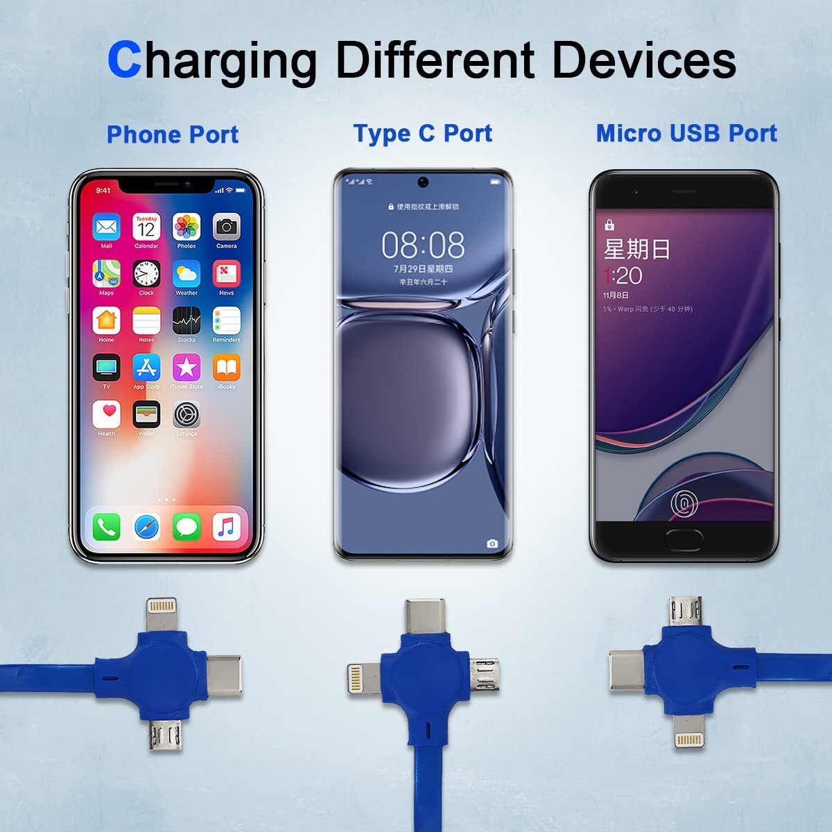 ⏰PROMOTION SALE 49% OFF🔥3 in 1 Rechargeable USB Fast Charging Cable & Mobile Stand