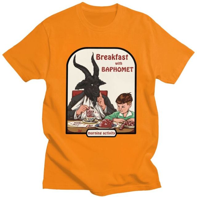 Breakfast With Baphomet Tee