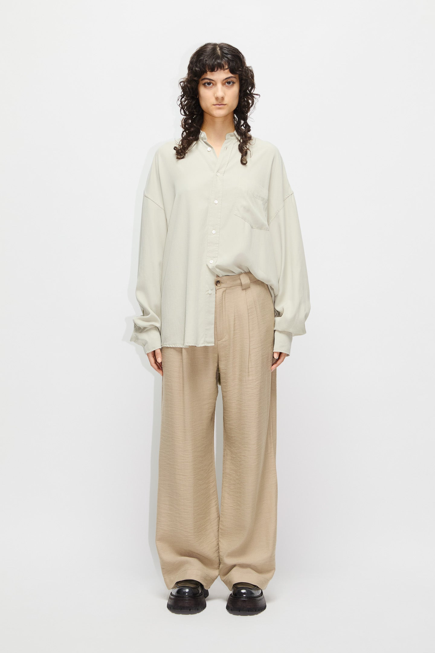 Relaxed Pleated Trousers