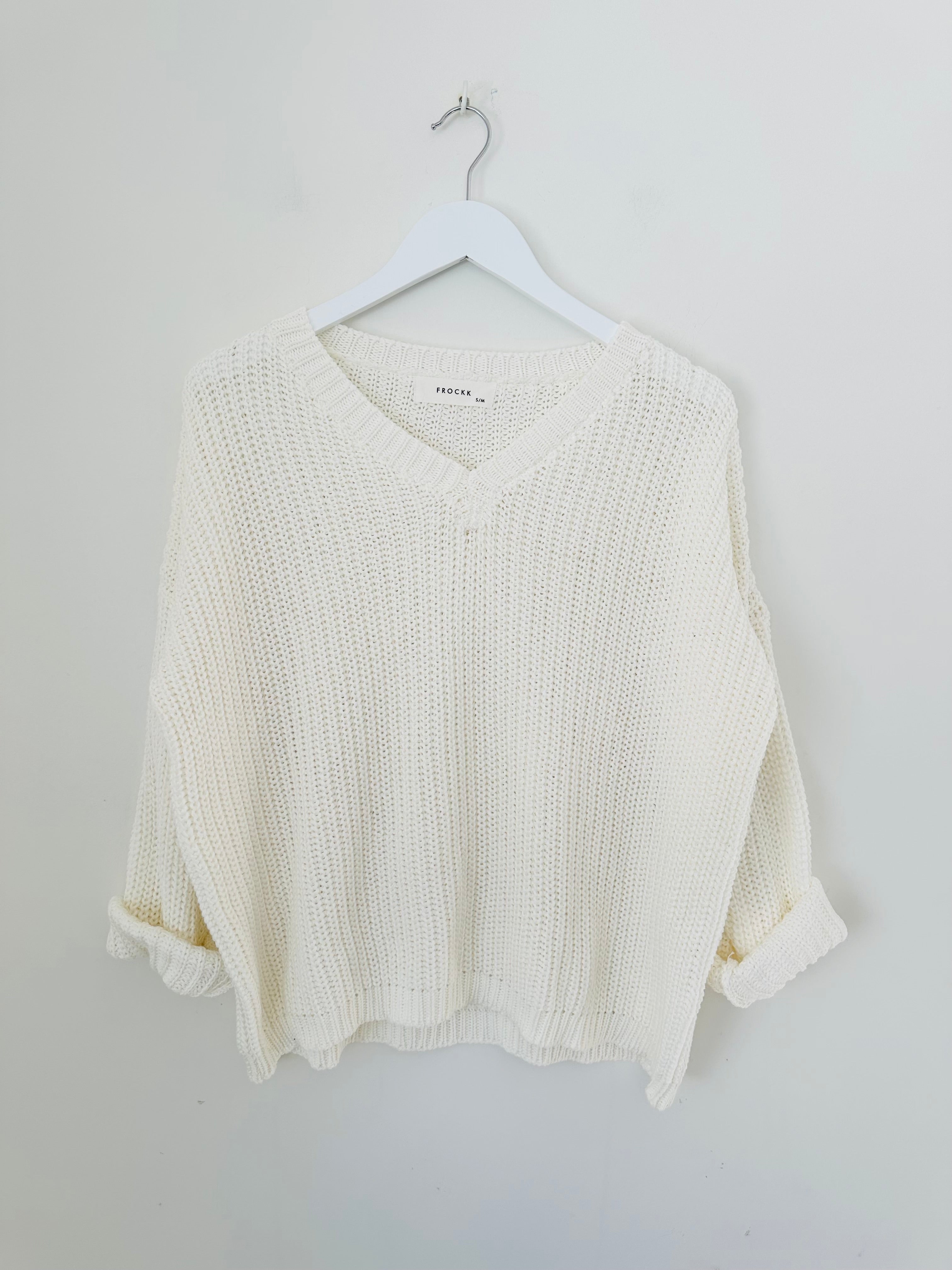 jasper knit-warm white cotton