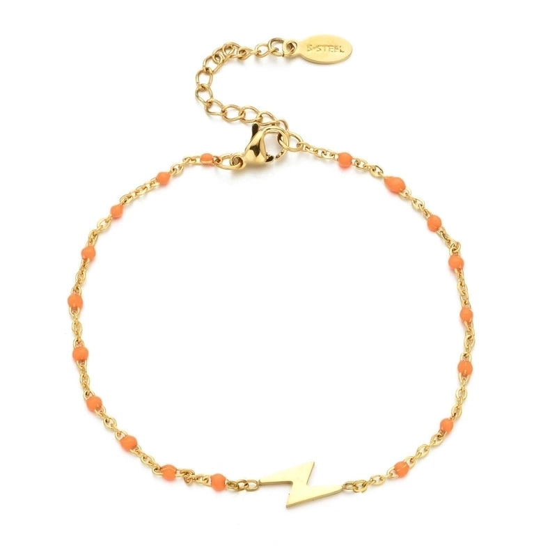 Modern Style Eye Titanium Steel Enamel Bracelets