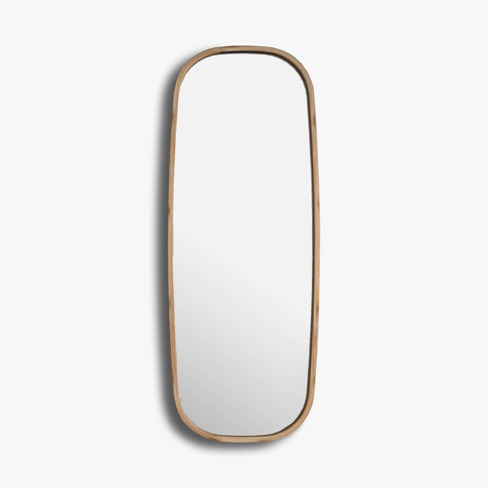 Mira Squircle Wall Mirror:  Handmade Japandi Style Minimal Wall Mirror For Dressing Bathroom Bedroom [45cm/18in(W) x 120cm/47in(H)]