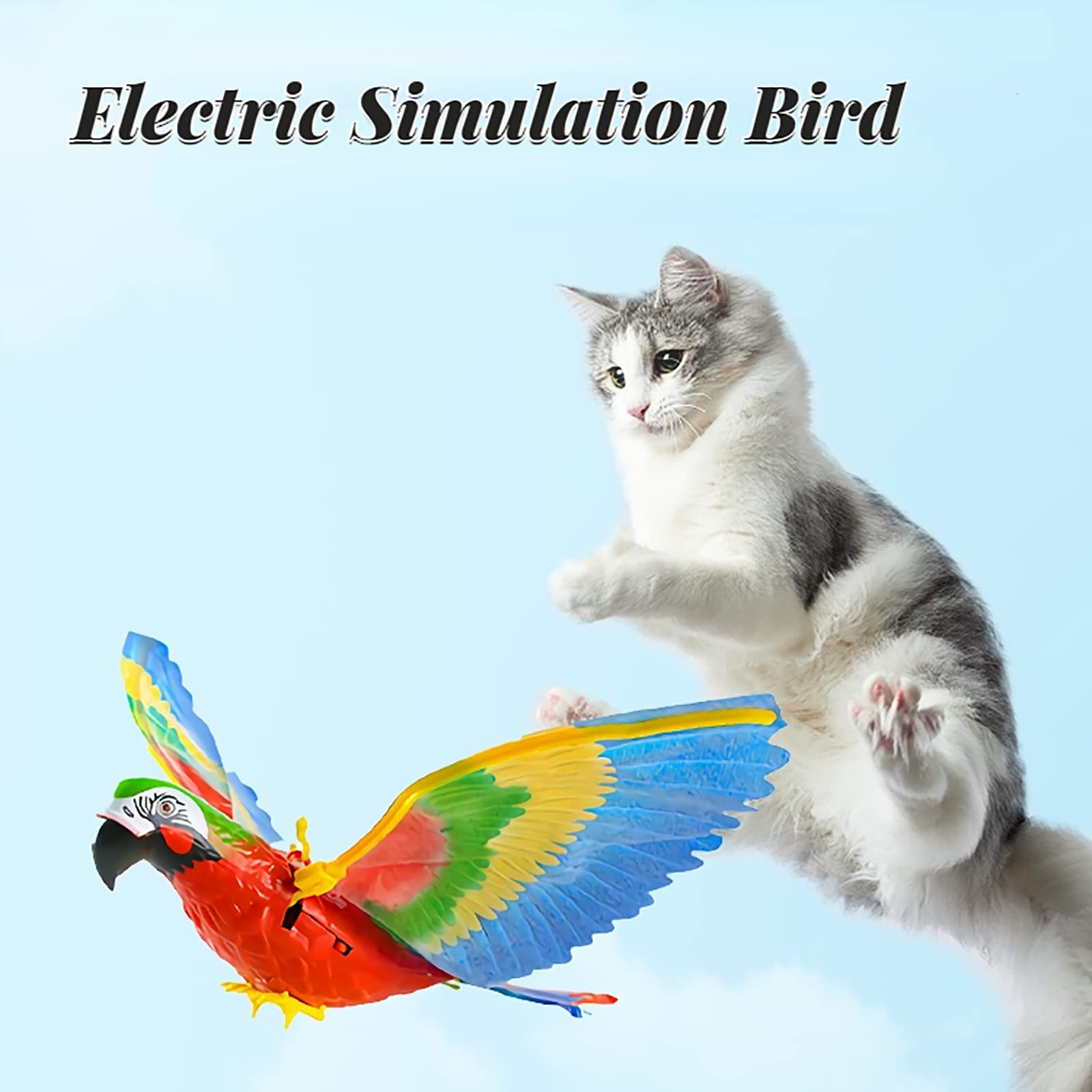 ⚡  Promotion 48% OFF - Automatic Moving Simulation Bird Interactive Cat Toy for Indoor Cats