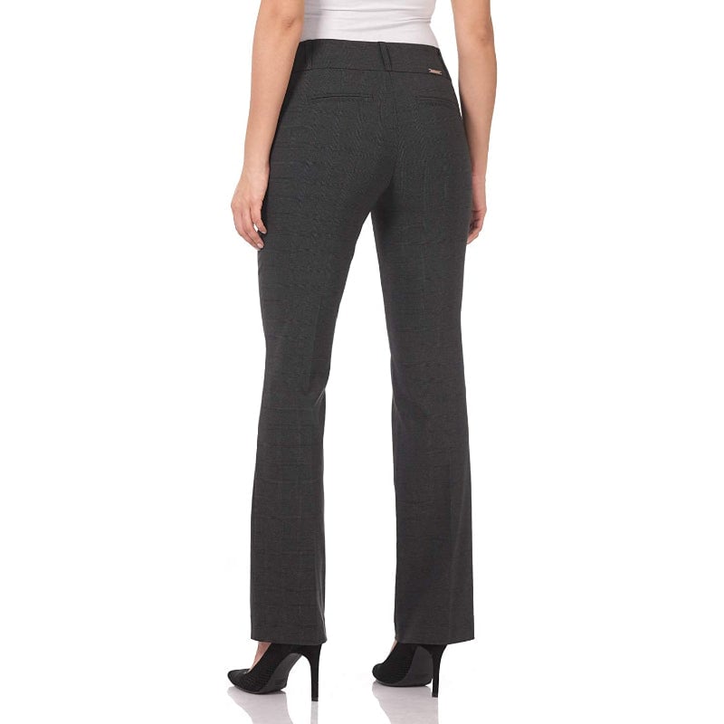 Women's Solid Ease In To Comfort Fit Barely Bootcut Stretch Pants