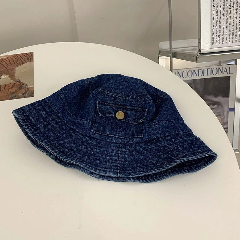 Hat Women's Sweet Cool Spice Girl Tooling Style Short-brimmed Old Cowboy Fisherman Hat Women's Comfortable  Biker Basin Hat