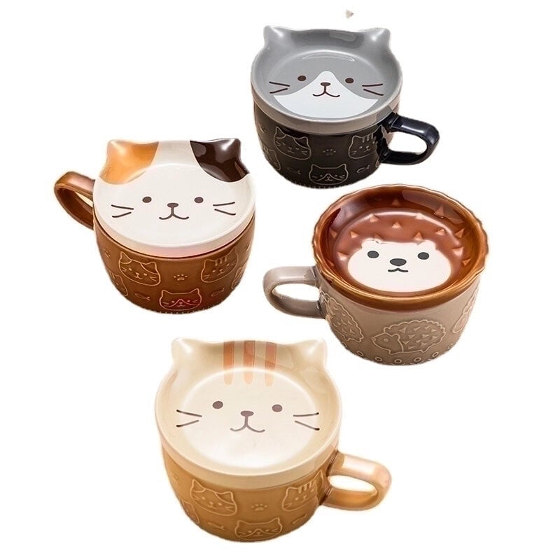 Cute Flower Ceramics Water Bottles 1 Piece