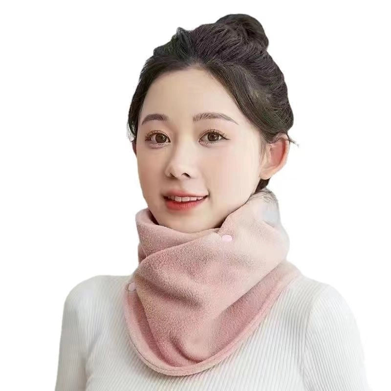 Winter Velvet Thickened Warm Neck Protection Scarf For Men And Women Riding Cold-proof Windproof Multifunctional Scarf Neck Set