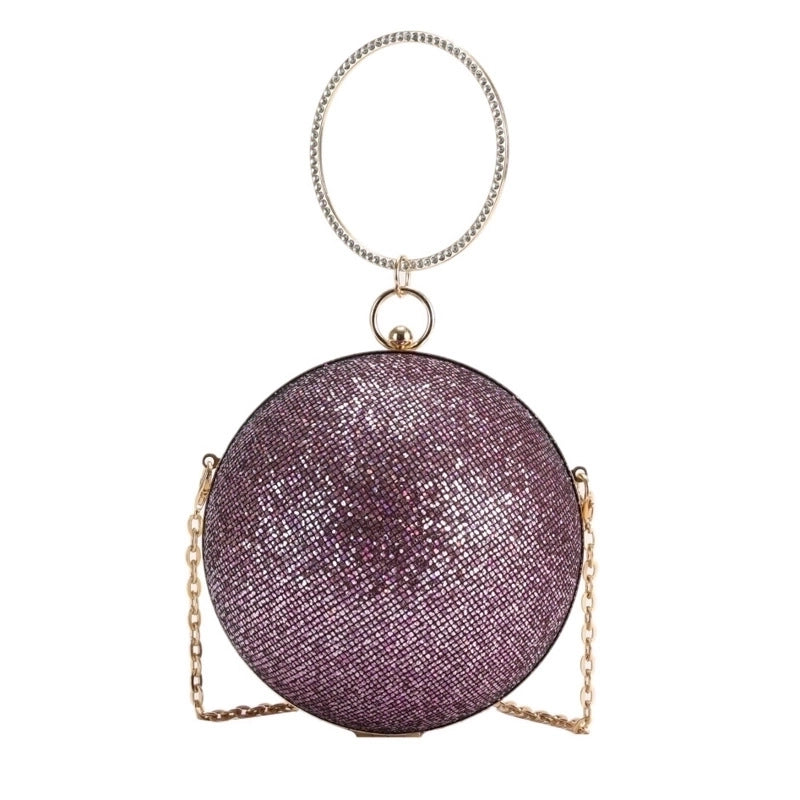 Special Material Solid Color Round Evening Bags