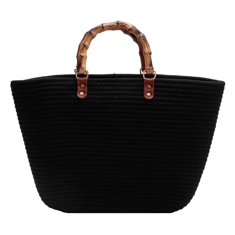 Women's Large Summer Straw Streetwear Straw Bag