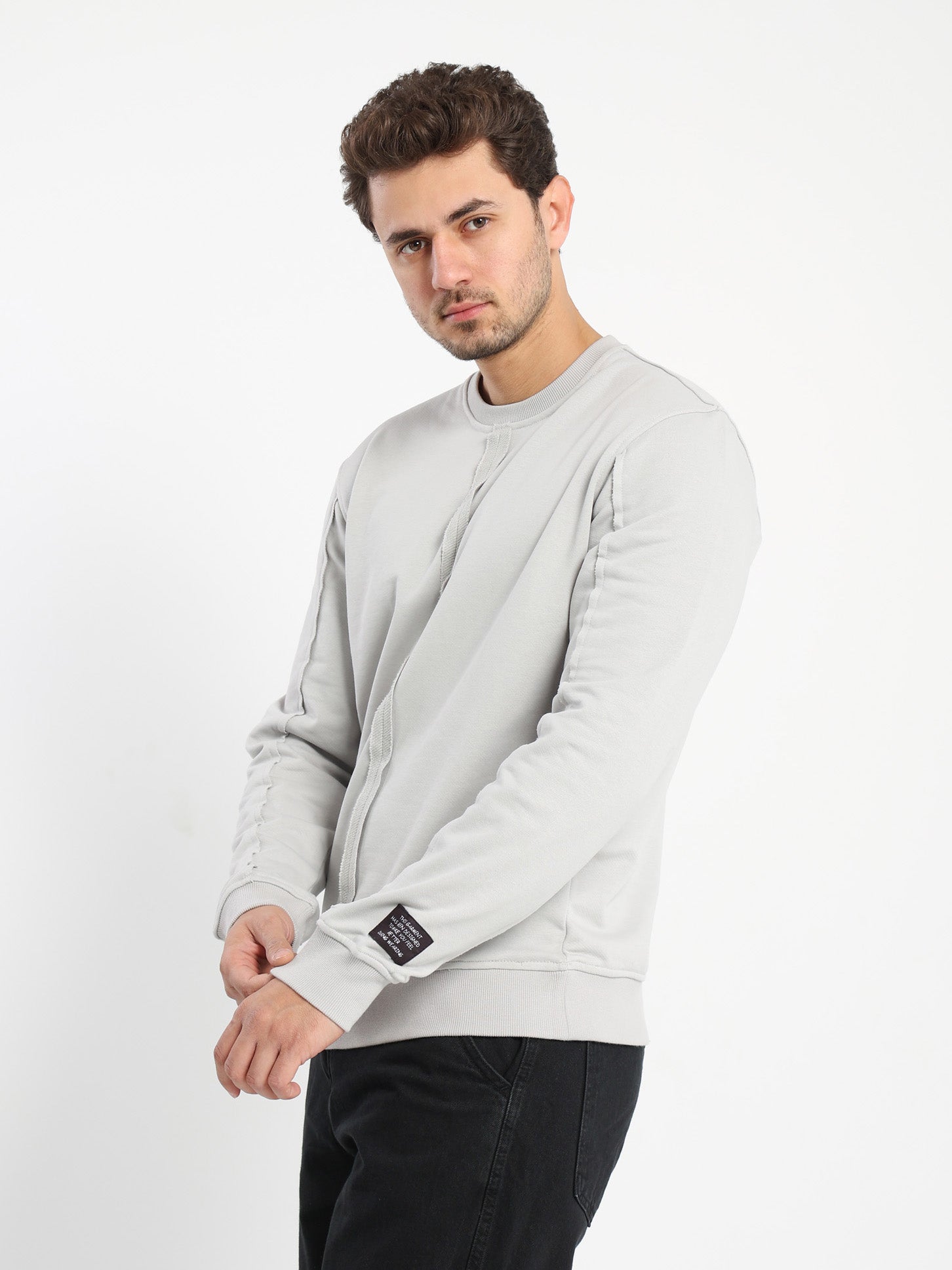Front Panel Casual Sweatshirt