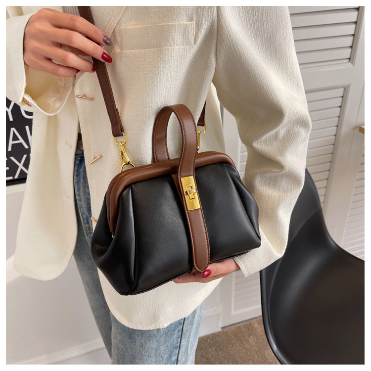 Textured PU Leather Crossbody Bag