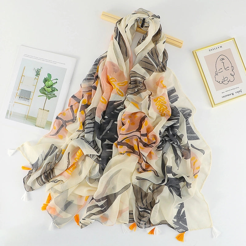 Unisex Vacation Sweet Geometric Polyester Scarf