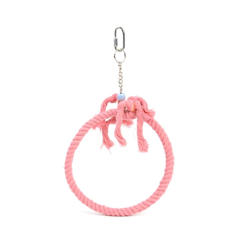 Playing Swing Rope For Birds Cage